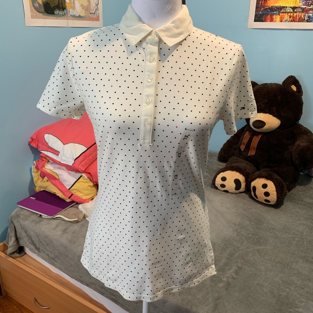 NWT TOMMY HILFIGER Mulitidot Polo